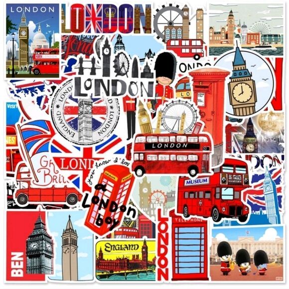 Other - London UK British Assorted Stickers